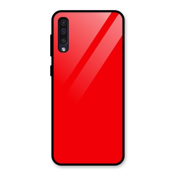 Bright Red Glass Back Case for Galaxy A50s