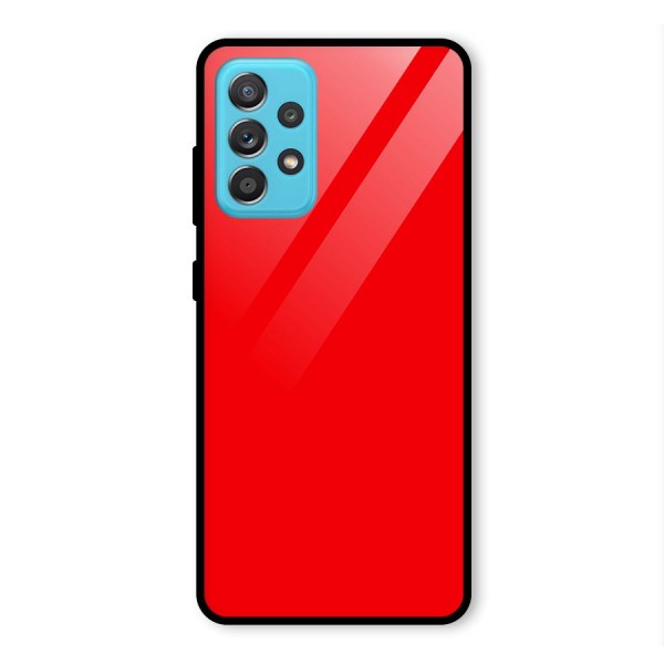 Bright Red Glass Back Case for Galaxy A52s 5G