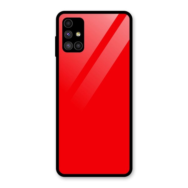 Bright Red Glass Back Case for Galaxy M51