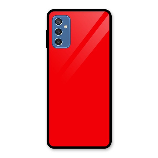 Bright Red Glass Back Case for Galaxy M52 5G