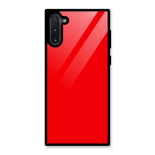 Bright Red Glass Back Case for Galaxy Note 10