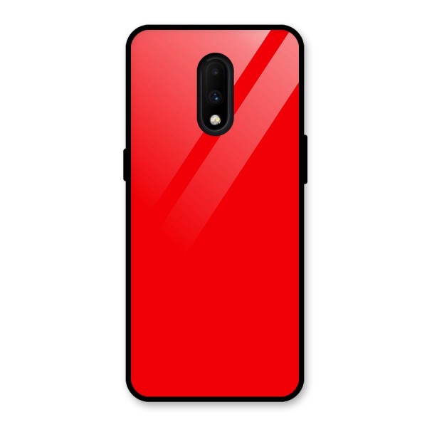 Bright Red Glass Back Case for OnePlus 7