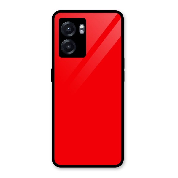 Bright Red Glass Back Case for Oppo K10 (5G)