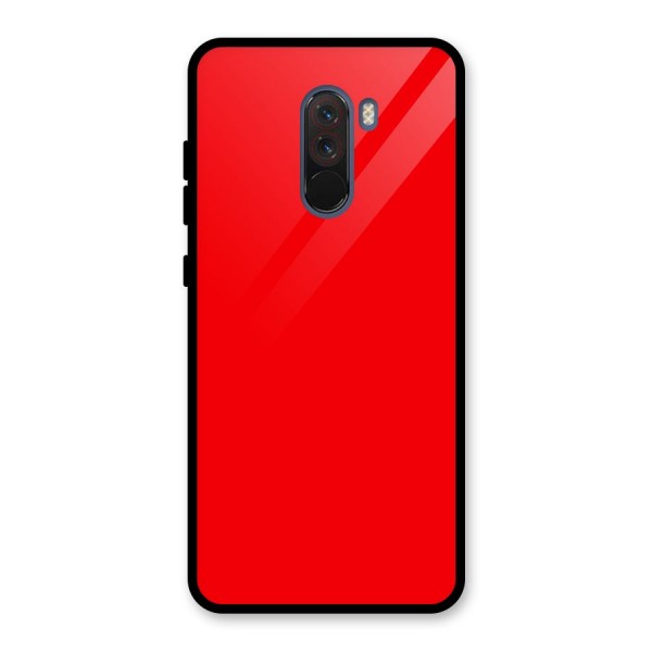 Bright Red Glass Back Case for Poco F1