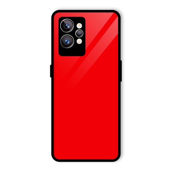 Bright Red Glass Back Case for Realme GT2 Pro