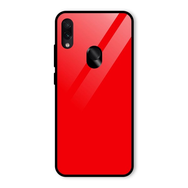 Bright Red Glass Back Case for Redmi Note 7