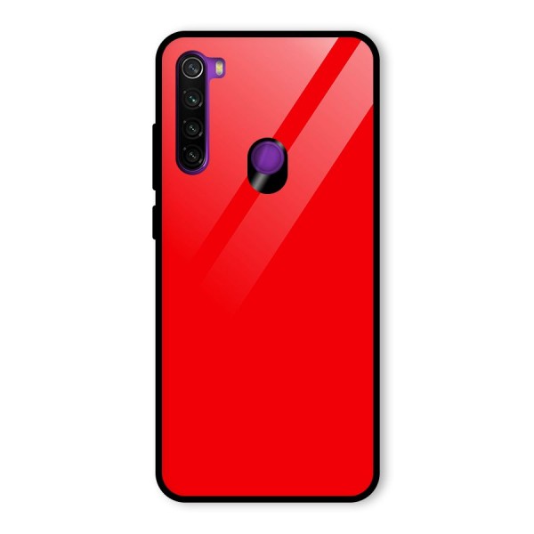 Bright Red Glass Back Case for Redmi Note 8