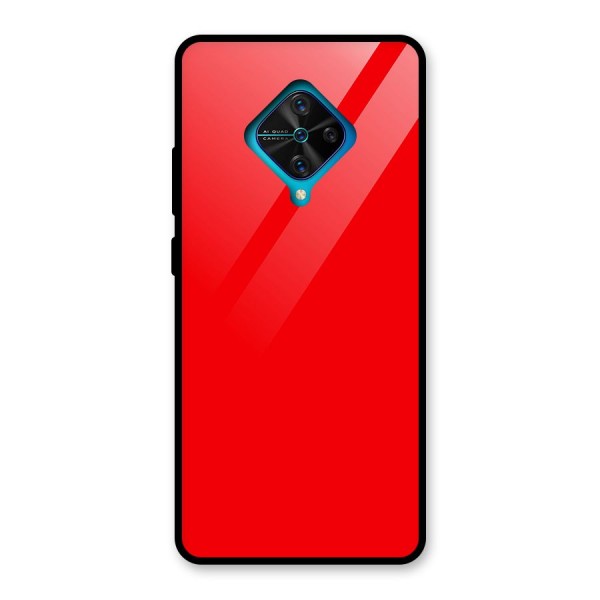 Bright Red Glass Back Case for Vivo S1 Pro