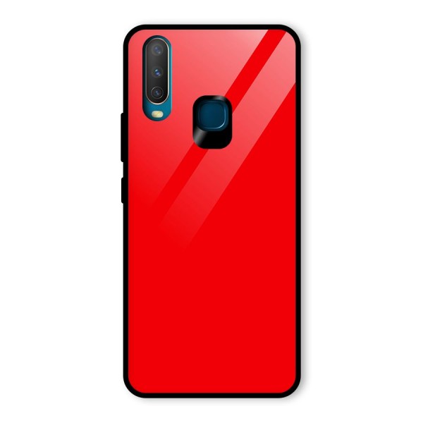 Bright Red Glass Back Case for Vivo Y12