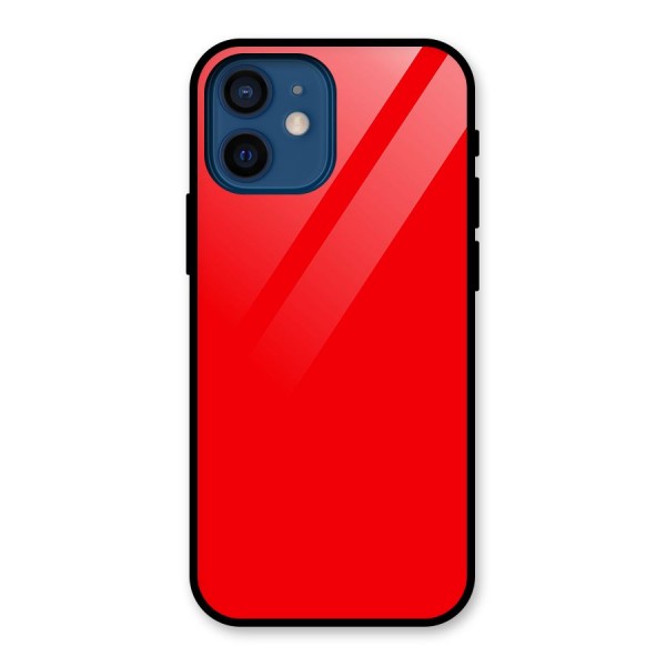 Bright Red Glass Back Case for iPhone 12 Mini