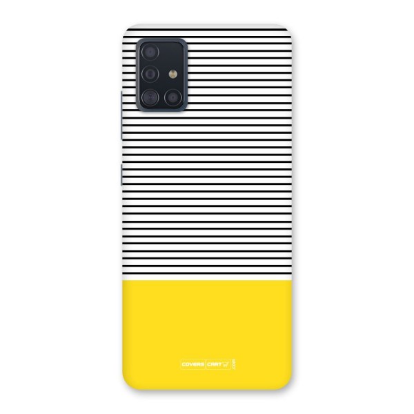 Bright Yellow Stripes Back Case for Galaxy A51