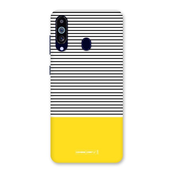 Bright Yellow Stripes Back Case for Galaxy A60