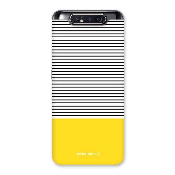 Bright Yellow Stripes Back Case for Galaxy A80