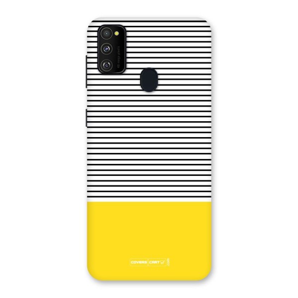 Bright Yellow Stripes Back Case for Galaxy M21