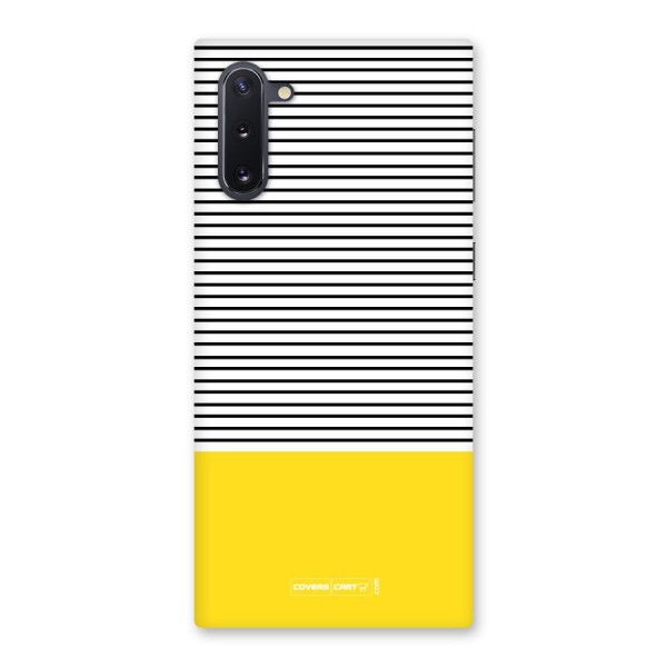 Bright Yellow Stripes Back Case for Galaxy Note 10