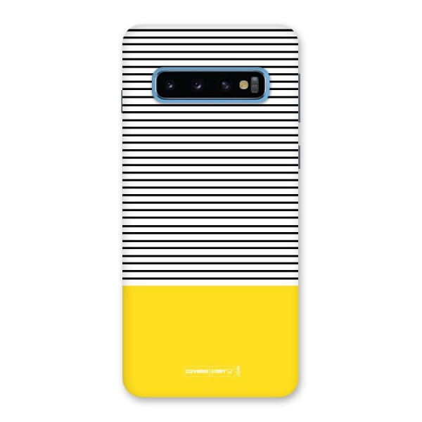 Bright Yellow Stripes Back Case for Galaxy S10