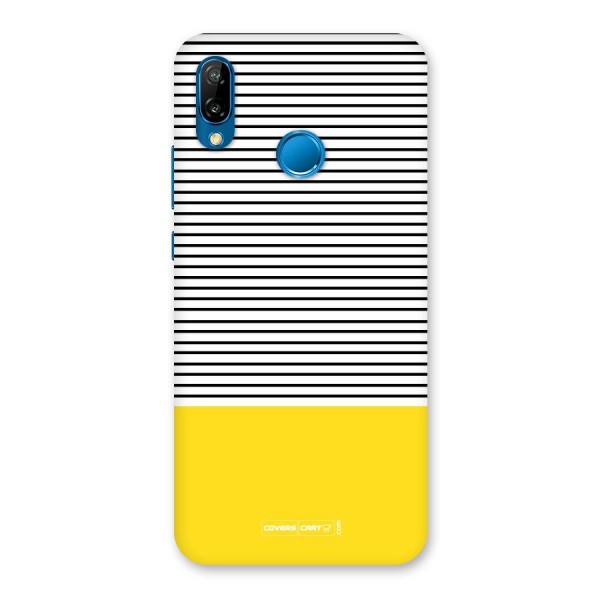 Bright Yellow Stripes Back Case for Huawei P20 Lite