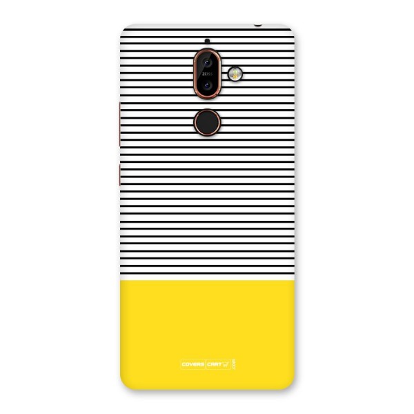 Bright Yellow Stripes Back Case for Nokia 7 Plus