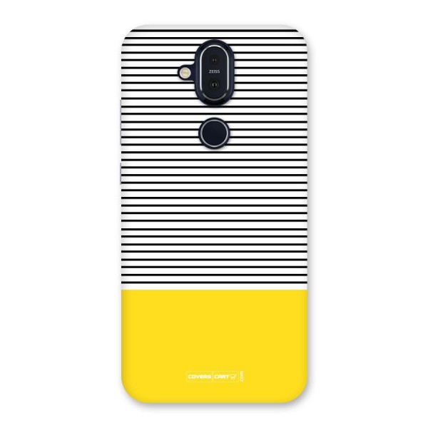 Bright Yellow Stripes Back Case for Nokia 8.1