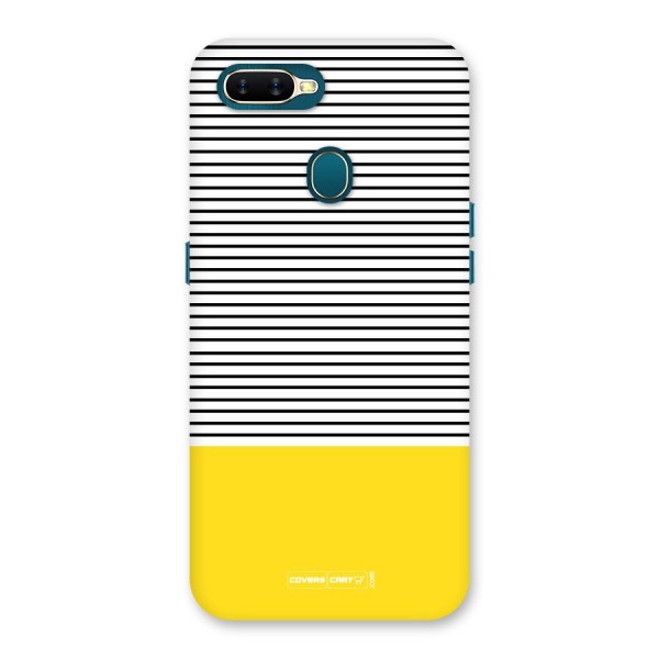 Bright Yellow Stripes Back Case for Oppo A12