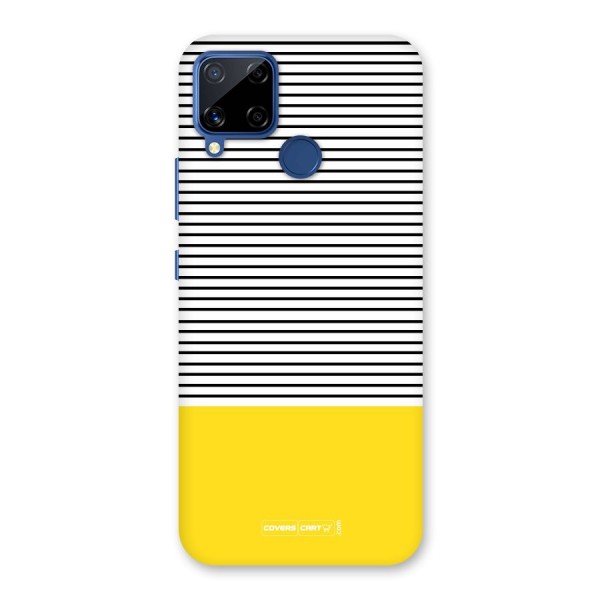 Bright Yellow Stripes Back Case for Realme C12