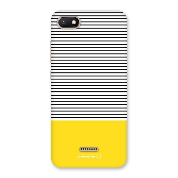 Bright Yellow Stripes Back Case for Redmi 6A