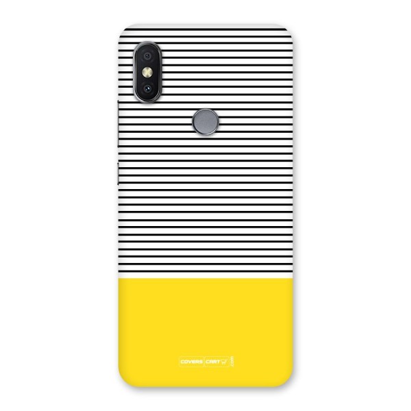 Bright Yellow Stripes Back Case for Redmi Y2