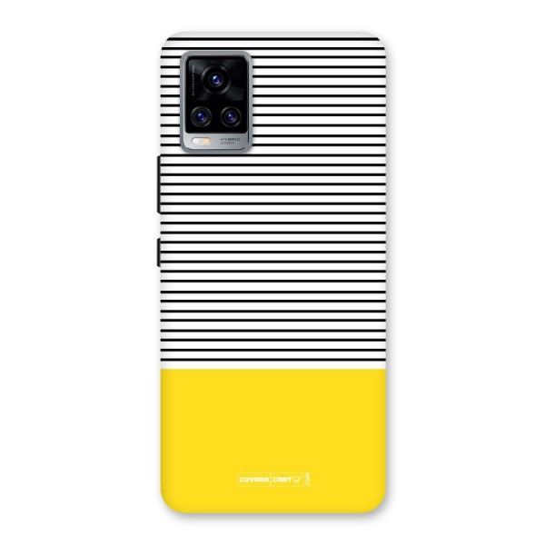 Bright Yellow Stripes Back Case for Vivo V20 Pro