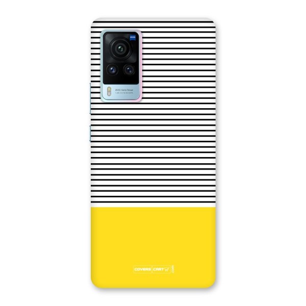 Bright Yellow Stripes Back Case for Vivo X60 Pro