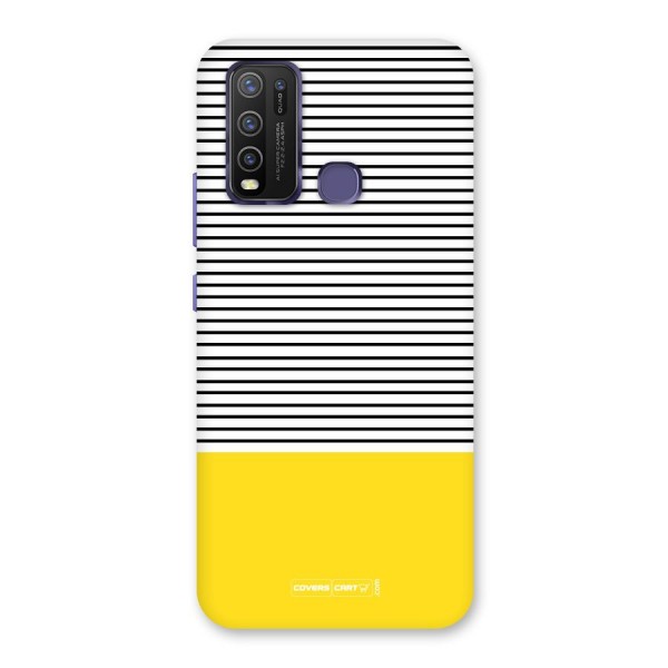 Bright Yellow Stripes Back Case for Vivo Y30