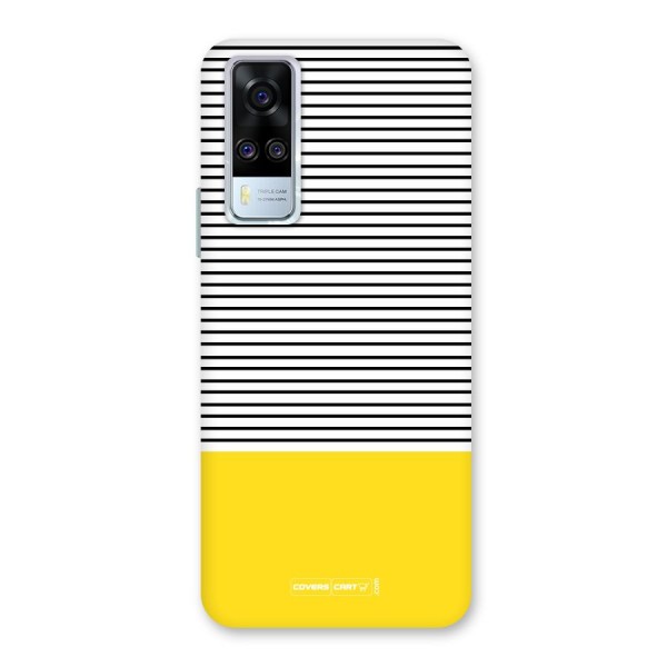 Bright Yellow Stripes Back Case for Vivo Y51A