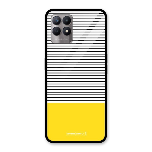 Bright Yellow Stripes Glass Back Case for Realme 8i