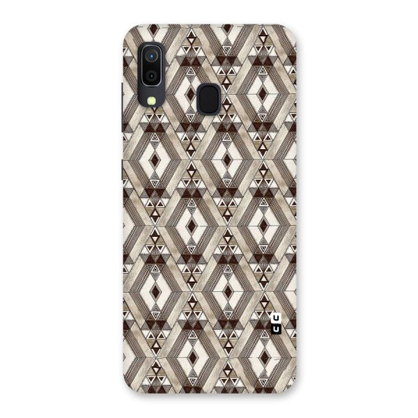 Brown Abstract Design Back Case for Galaxy A20