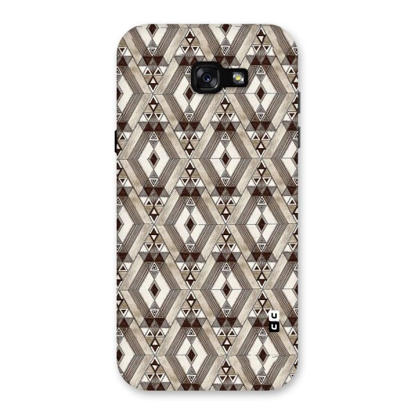 Brown Abstract Design Back Case for Galaxy A7 (2017)