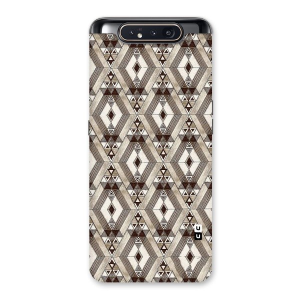 Brown Abstract Design Back Case for Galaxy A80