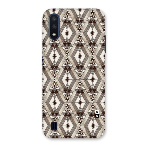 Brown Abstract Design Back Case for Galaxy M01