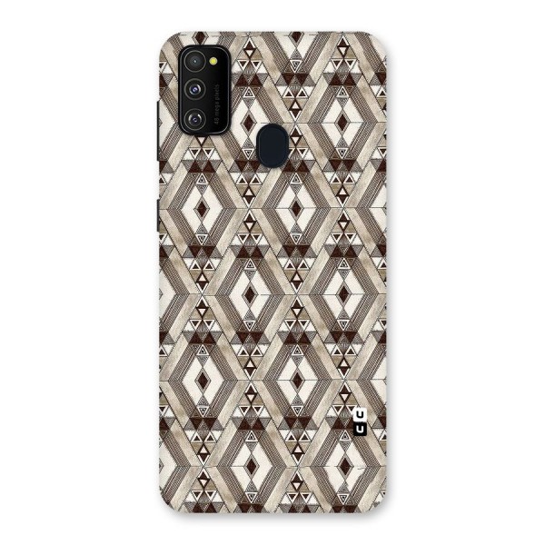 Brown Abstract Design Back Case for Galaxy M21