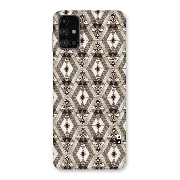 Brown Abstract Design Back Case for Galaxy M31s