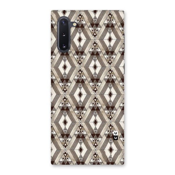 Brown Abstract Design Back Case for Galaxy Note 10