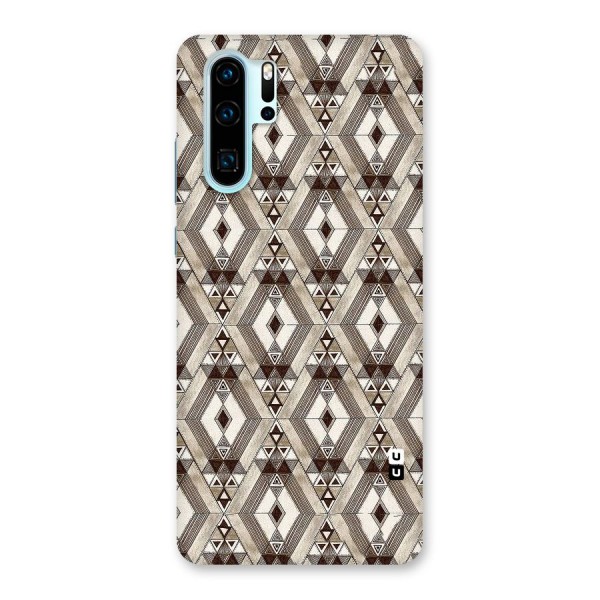 Brown Abstract Design Back Case for Huawei P30 Pro