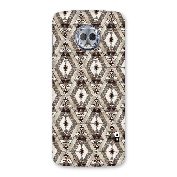 Brown Abstract Design Back Case for Moto G6