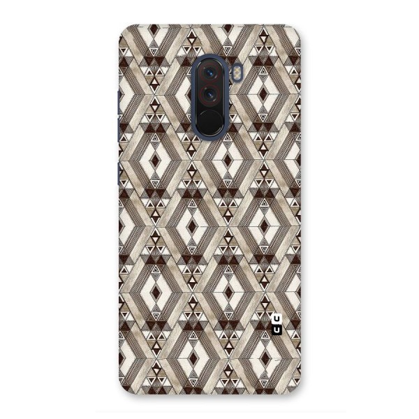 Brown Abstract Design Back Case for Poco F1