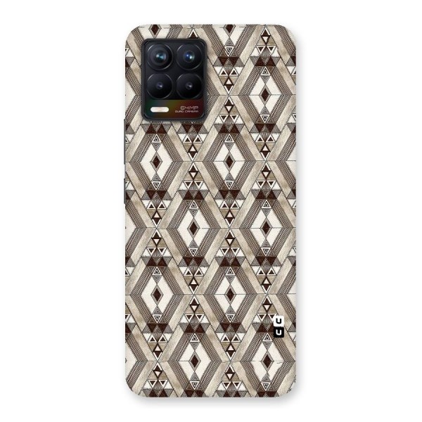 Brown Abstract Design Back Case for Realme 8