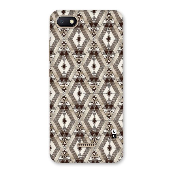 Brown Abstract Design Back Case for Redmi 6A