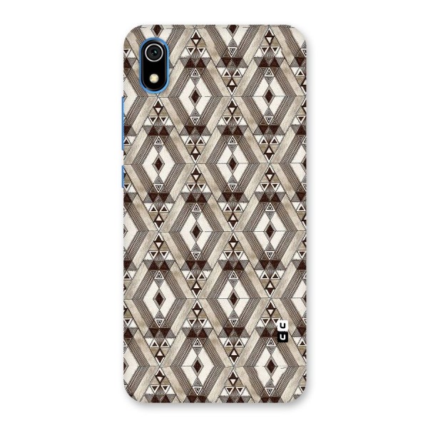 Brown Abstract Design Back Case for Redmi 7A