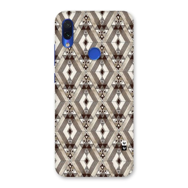 Brown Abstract Design Back Case for Redmi Note 7