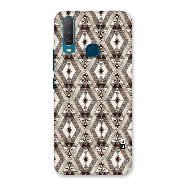 Brown Abstract Design Back Case for Vivo Y12