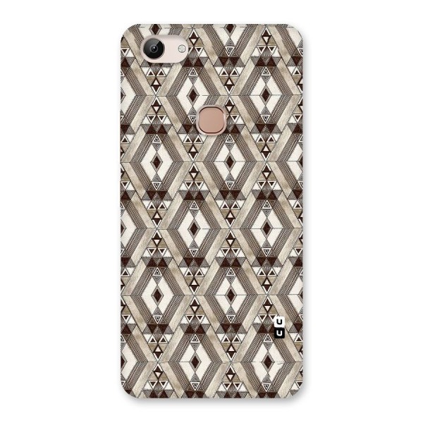 Brown Abstract Design Back Case for Vivo Y83