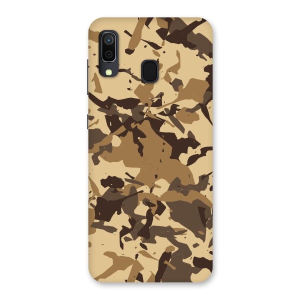 Brown Camouflage Army Back Case for Galaxy A20