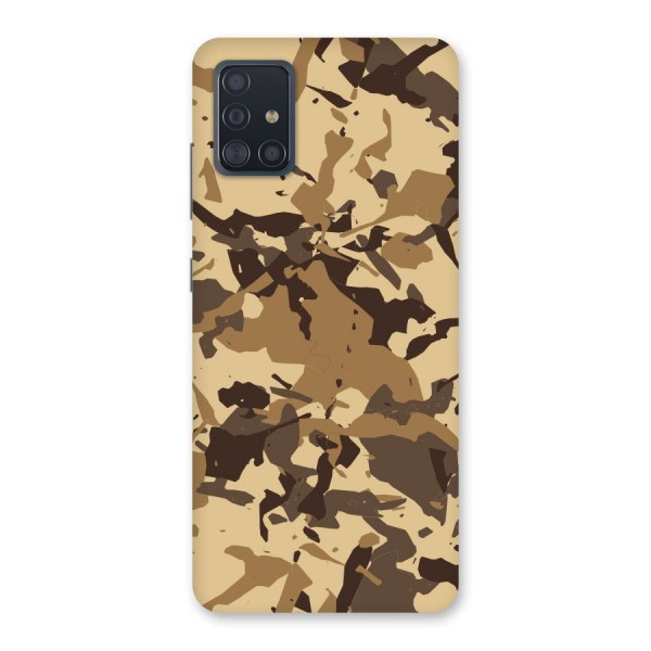 Brown Camouflage Army Back Case for Galaxy A51